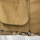 Осіння чоловіча Куртка з капюшоном Softshell на флісі піксель розмір XL - зображення 7
