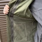 Чоловіча водонепроникна Куртка 2в1 HAN-WILD G8 Softshell із знімною Флісовою підкладкою олива розмір M - зображення 4