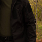 Утеплений чоловічий Костюм SoftShell на флісі / Комплект Куртка з капюшоном + Штани чорний розмір 2XL - зображення 4