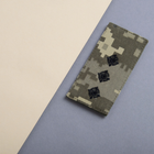 Шеврон нашивка на липучке погон звания ВСУ Старший лейтенант 5х10 см піксель - зображення 2