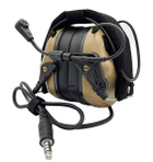 Навушники тактичні активні з мікрофоном Earmor M32 та кріпленням для шолома жабки - изображение 4