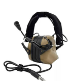 Навушники тактичні активні з мікрофоном Earmor M32 та кріпленням для шолома жабки - изображение 5