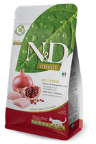 Сухой корм для кошек Farmina N&D Prime Grain Free Cat Adult Neutered Chicken & Pomegranate для стерилизованных с курицей и гранатом