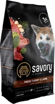 Сухий корм для собак великих порід Savory зі свіжим м'ясом індички та ягняти