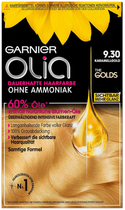 Крем-фарба без окислювача Garnier Olia Permanent Coloring 9.30 Caramel Gold 60 мл (3600542408134) - зображення 1