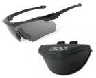 Баллистические очки ESS Crossbow Suppressor Black w/Smoke Gray One Kit + Semi-Rigged Case - изображение 1
