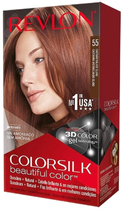 Farba kremowa z utleniaczem do włosów Revlon Colorsilk Ammonia Free 55 Light Reddish Brown 60 ml (309978695554) - obraz 1