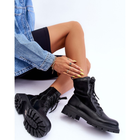 Жіночі черевики високі Faustina 39 Чорні (5905677662573) - зображення 5