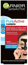 Maska Garnier na zaskórniki Pure Active Intensive Peel Off Carbon Anti Blackheads 50 ml (3600542168601) - obraz 2