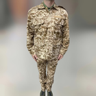 Военная форма (китель и брюки), пиксель, койот темный, размер S, откидной воротник, тактическая военная форма - изображение 1