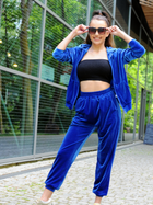 Спортивний костюм жіночий Merribel Klindey M Блакитний (5907621631895) - зображення 4