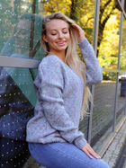 Пуловер жіночий Merribel Margitam One size Різнокольоровий (5907621627843) - зображення 3