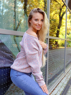 Пуловер жіночий Merribel Margitam One size Різнокольоровий (5907621627867) - зображення 4