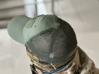 Кепка тактична з липучкою під шеврон Tactic універсальна бейсболка, кепка з лого Каратель олива (TY-4832-olive) - зображення 5