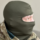Универсальная тактическая балаклава подшлемник Tactic маска балаклава военная Олива (balaclava-olive) - изображение 1