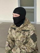 Универсальная тактическая балаклава подшлемник Tactic маска балаклава военная Черная (balaclava-black) - изображение 2