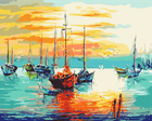 Картина за номерами Сонячний причал (BS52196) Brushme 40x50 см Brushme