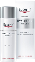Krem do twarzy Eucerin Hyaluron Filler Day Cream Normal To Combination Skin SPF15 50 ml (4005800014765) - obraz 1