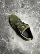 Тактические мужские кроссовки из высококачественного натурального нубука хаки размер 45 - изображение 6