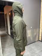 Куртка тактична, Softshell, колір Олива, розмір 3XL, демісезонна флісова куртка для військових Софтшел - зображення 2