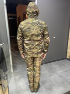 Куртка тактична на флісі, Мультикам, розмір XL, підкладка - фліс, демісезонна флісова куртка для військових - зображення 4