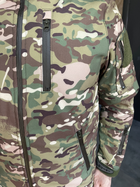 Куртка тактична зимова Softshell, Special, Мультикам, розмір L, на підкладці зі штучного хутра - зображення 10