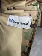 Куртка тактическая зимняя Softshell Single Sword Мультикам M - изображение 8