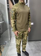 Армейская тактическая рубашка Убакс со вставками под локти Wolftrap Пиксель 2XL - изображение 4