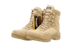 Черевики чоловічі демісезонні Mil-Tec Tactical boots coyote Німеччина 47 з натуральної шкіри вставками з поліестеру знімна устілка блискавка всередині і зовні - зображення 2