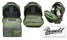 Тактична сумка-рюкзак Brandit-Wea US Cooper sling medium(8036-1-OS) olive - изображение 6