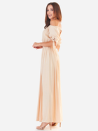 Sukienka trapezowa damska Awama A357 128506 L/XL Beżowa (5902360548411) - obraz 4