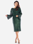 Sukienka trapezowa damska Awama A402 292228 L/XL Zielona (5902360552449) - obraz 4