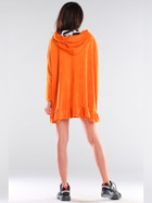 Sukienka dresowa z kapturem damska Awama A419 1132577 One Size Pomarańczowa (5902360554979) - obraz 2