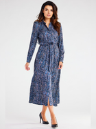 Плаття Awama A467 1220669 XL Navy Blue/Pattern (5902360561687) - зображення 1