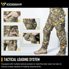 Тактичні демісезонні військові штани IDOGEAR G3 Multicam з наколінниками 2XL Мультикам IDG207899077-3 - зображення 8