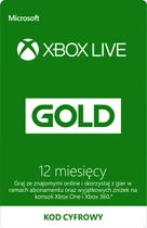 Game Pass Microsoft ESD XBox Live Gold na 12 miesięcy (S4T-00026) - obraz 1