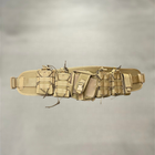 Пояс разгрузочный с Молли, подсумки, Койот, валберт с подсумками, улучшенный тактический боевой пояс с Молли - изображение 2