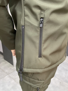 Куртка тактическая, Softshell, цвет Олива, размер 3XL, демисезонная флисовая куртка для военных софтшелл - изображение 3