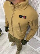 Армійська куртка софтшел 5.11 Койот XL - зображення 1
