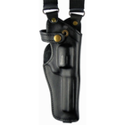 Кобура Медан до револьверу Alfa 440 оперативна шкіряна формована з синтетичним кріпленням (1000 Alfa 440) - зображення 2