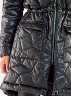 Куртка демісезонна подовжена з капюшоном жіноча Awama A538 1220772 SM Black (5902360566033) - зображення 7