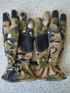 Перчатки тактические теплые с флисовой подкладкой (мультикам) (размер XL) - изображение 5