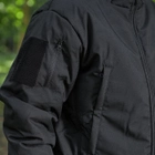 Чоловіча зимова Куртка Thermo-Loft на флісі із Липучками під шеврони чорна розмір 4XL - зображення 4