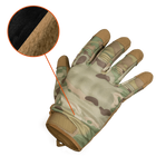 Плотные сенсорные перчатки CamoTec на флисе с усиленными накладками мультикам размер XL - изображение 2