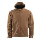 Чоловіча Флісова куртка з капюшоном койот / Верхній одяг M-Tac Windblock Division Gen.II розмір 2XL - зображення 3