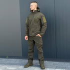 Костюм мужской на флисе Куртка + Брюки / Утепленная форма Softshell олива размер M - изображение 4
