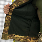 Чоловіча зимова Куртка з капюшоном грета на флісі / Бушлат мультикам розмір 3XL - зображення 6