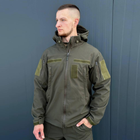 Чоловічий Костюм на флісі Куртка + Штани / Утеплена форма Softshell олива розмір M - зображення 6