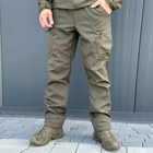 Чоловічий Костюм на флісі Куртка + Штани / Утеплена форма Softshell олива розмір 3XL - зображення 7