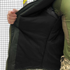 Мужская зимняя Куртка с Капюшоном и флисовой подкладкой / Водонепроницаемый Бушлат на Силіконі размер 4XL - изображение 4